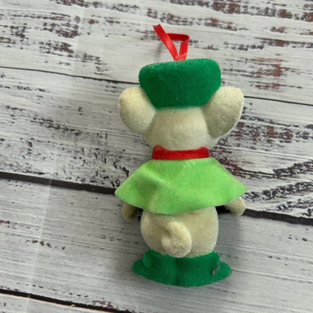 Vintage Disney‎ Rescuers Down Under Miss Bianca Flocked Christmas Ornament